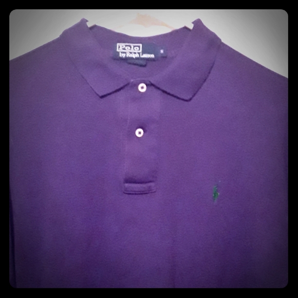 Purple Short sleeve Polo shirt. - Picture 1 of 3